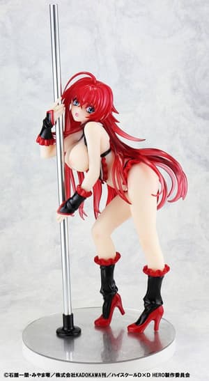 Rias Gremory - Pole Dance - Black - Kaitendoh - 6