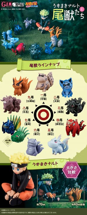Naruto and the Tailed Beasts - G.E.M. Series (11 Figures) - 11