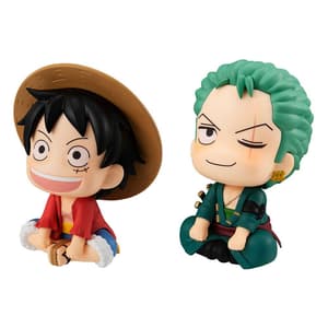 Monkey D. Ruffy und Lorenor Zorro Set - One Piece Look Up - Megahouse - 2