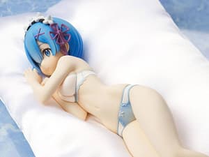 Rem - Blue Lingerie - Bed Sharing - KD Colle - Kadokawa - 5