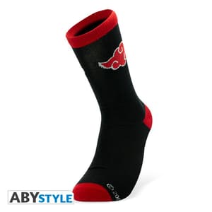 Akatsuki Socks - black and red - Naruto Shippuden - AbyStyle - 4