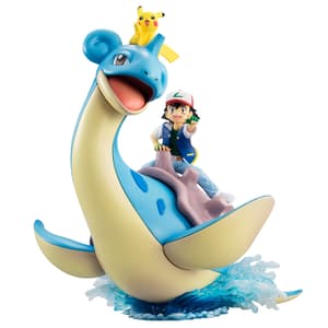 Ash Ketchum / Satoshi mit Pikachu und Lapras - Megahouse G.E.M. - 1