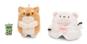 Hund Hiro - mymochi - Plüsch (mit Bubble Tee und Eisbärkostüm) (8cm)  (1)