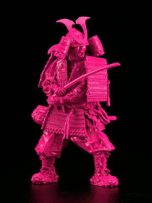 PLAMAX 1/12 Kamakura Period Armored Warrior: Pink Color Edition - 2