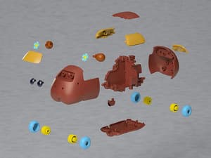 Choco - Pui Pui Molcar Moderoid Model Kit - 6