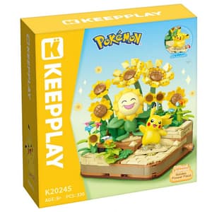Pikachu &Sonnflora (Plant Series 2) - Pokémon - K20245 - Keeppley Block (1)