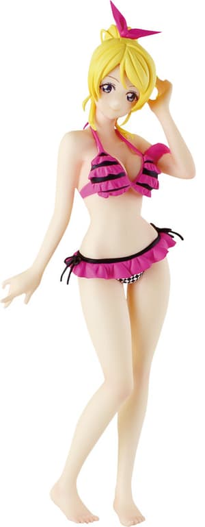 Eri / Eli Ayase im rosafarbenen Strandoutfit - 1