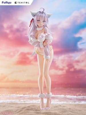 Alya - White Fox - Tenitol Tall PVC Statue by Furyu (31 cm) - 2