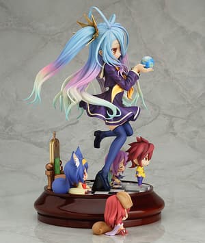 Shiro with Chibi Sora, Izuna, Jibril & Steph – Phat! (Re-Release) – No Game No Life Figure - 2