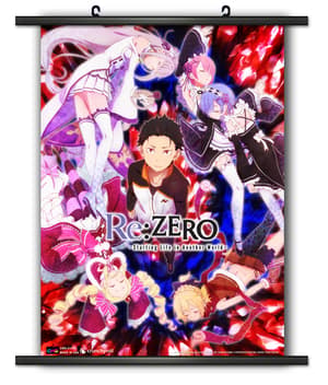 Emilia, Subaru, Rem, Ram, Felt & Beatrice - Wallscroll - Re:Zero - 21319 - 1