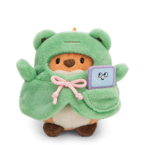 Fuchs Geeks - mymochi - Plüsch (mit Videospiel und Froschkostüm) (8cm)  (1)