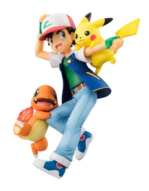 Ash / Satoshi mit Pikachu und Glumanda - Megahouse G.E.M. - 1
