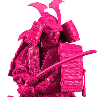 PLAMAX 1/12 Kamakura Period Armored Warrior: Pink Color Edition