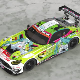 1/43 Scale Good Smile Hatsune Miku AMG 2022 SUPER GT Rd.5 Ver.