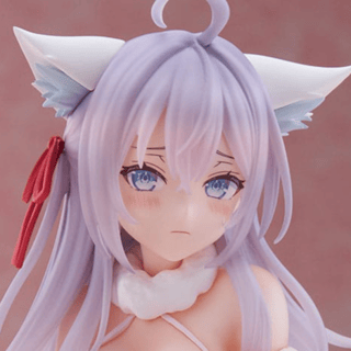 Alya - White Fox - Tenitol Tall PVC Statue by Furyu (31 cm)