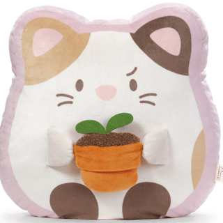 Kuscheltier Katze Angy mit Blumentopf 35x33x12cm