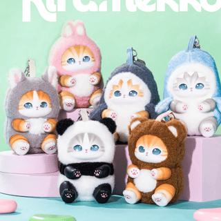 Random selection - Blind Box - Mofusand - Fluffy Kittens - Vinyl Face - Plush Toy