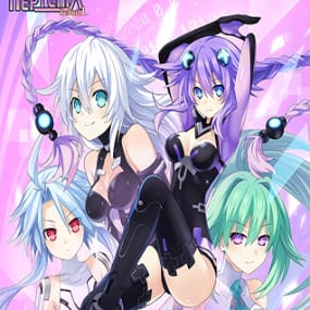 Purple Heart, Black Heart, White Heart & Green Heart - Wallscroll - Hyperdimension Neptunia -  27496