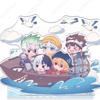 Senku, Ukyo, Chrome, Gen & Ryusui - Dr. Stone - Acrylic Stand (Motorboat Version) - D-techno