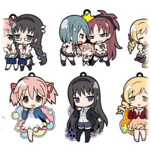 Madoka the Movie Niitengomu Gummi Anhänger - Komplettset - Profil