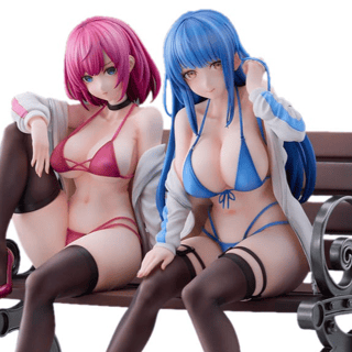 Mary & Ellie - Lovely Project | Exklusive Anime-Figuren mit Bonus-Wandteppich