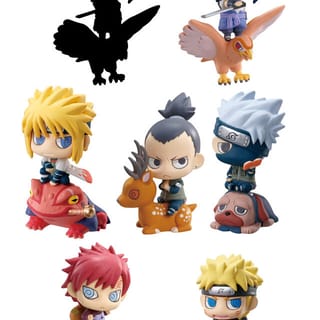 Minato Namikaze and Gamabunta - Summoning Jutsu / Kuchiyose no Jutsu - Set 1 - Naruto Petit Chara Land