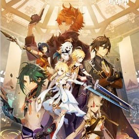 Genshin Impact (Theme Tapestry) - Golden House Final Battle - Wallscroll - miHoYo