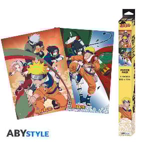 NARUTO SHIPPUDEN - Set 2 Chibi Posters - Team 7 (52x38) - AbyStyle - Profil