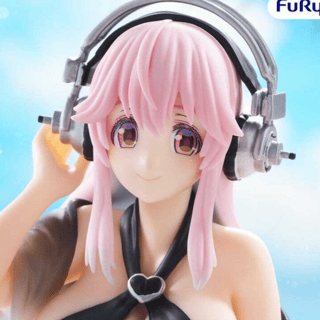 Super Sonico - Black Color Swimsuit - Noodle Stopper - Furyu - Profil