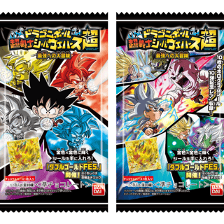 Dragon Ball Super Warrior - Schokoladenwaffeln / Seal Wafer mit Charakter Sticker - Bandai
