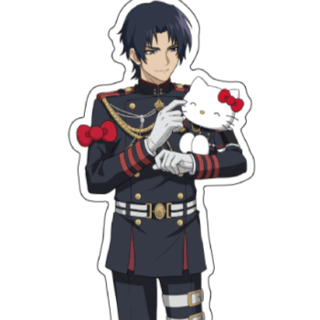 Guren Ichinose x Hello Kitty - Seraph of the End x Sanrio Characters - Acrylic Stand - A3