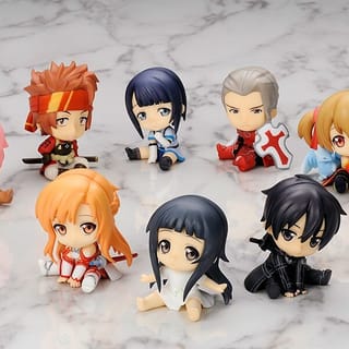 Petanko Mini Set - Sword Art Online - Kirito, Asuna, Yui, Silica und Co.
