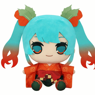 Hatsune Miku - Flower Fairy Winter Cherry - Kyurumaru Big Plush - Furyu (29 cm) - Profil