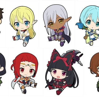 Komplettset - Gate: Jieitai Kanochi nite, Kaku Tatakaeri Petanko Rubber Strap (8 Anhänger)