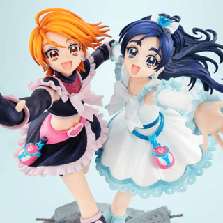 Cure Black & Cure White - Lucrea PVC Statue (Pretty Cure, Megahouse, 22 cm)