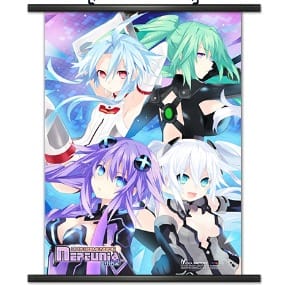 Purple Heart, Black Heart, White Heart & Green Heart - Wallscroll - Hyperdimension Neptunia - 80544