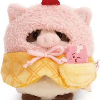 Kuh Moona - mymochi - Plüsch (mit Milchshake & Softeiskostüm in Geschenkbox) (8cm)  - Profil