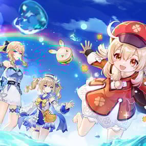 Klee, Jean und Barbara (Midsummer Island Adventure) - Genshin Impact - Mousepad /Spielmatte - Profil