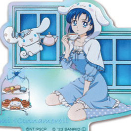 Ami Mizuno x Cinnamoroll - Acrylic Key Chain -  Sailor Moon x Sanrio Characters Aurora TYPE 03