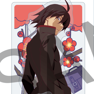 Koyomi Araragi - Monogatari - Acrylic Stand (Charaditional Toy - Hanafuda Pattern) - Tokyo Gets