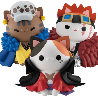 Monkey D. Ruffy & Trafalgar Law & Eustass Kid Set - One Piece Nyanto: Big Nyan Piece - Megahouse - Profil