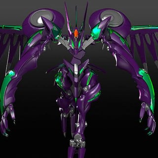 Fafner Mark Nicht - Moderoid Model Kit - Good Smile Company - Profil