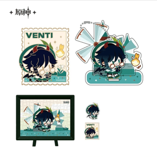 Venti Devil Ver. Set - Puzzle, Acrylic stand , Pin badge and Exclusive Sticker - Genshin Impact - miHoYo
