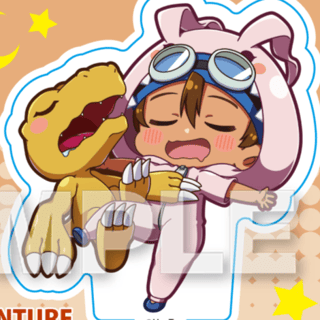 Tai / Taichi & Agumon - Digimon Adventure - Mini Character Acrylic Stand (GyaoColle) - Y Line - Profil