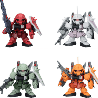 BB Senshi - Mobile Suit Gundam SEED Destiny - ZGMF Zaku Series Set - Bandai Spirits - Profil
