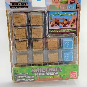 Minecraft Block Set Oak Wood Planks and Glass