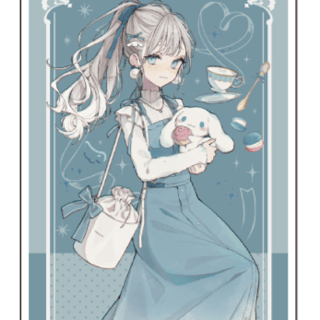 Akakura x Sanrio Characters 04 Cinnamoroll (Original Illustration) - Acrylaufsteller - A3 - Profil