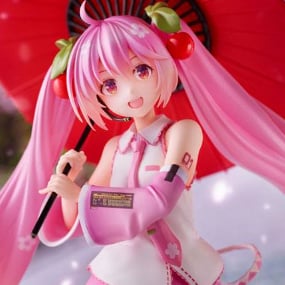 Sakura Miku - 2nd Season Japanese Umbrella PVC Statue (Taito, 23cm) - Profil