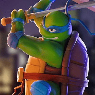Leonardo - Teenage Mutant Ninja Turtles Figur - AbyStyle  - Profil