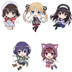 Set - Saekano: How to Raise a Boring Girlfriend Nendoroid Plus Schlüsselanhänger (5 Anhänger) - Profil